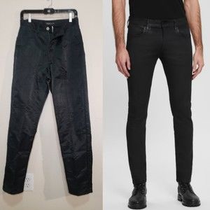 Guess Coated Black Tapered Jeans Size 29